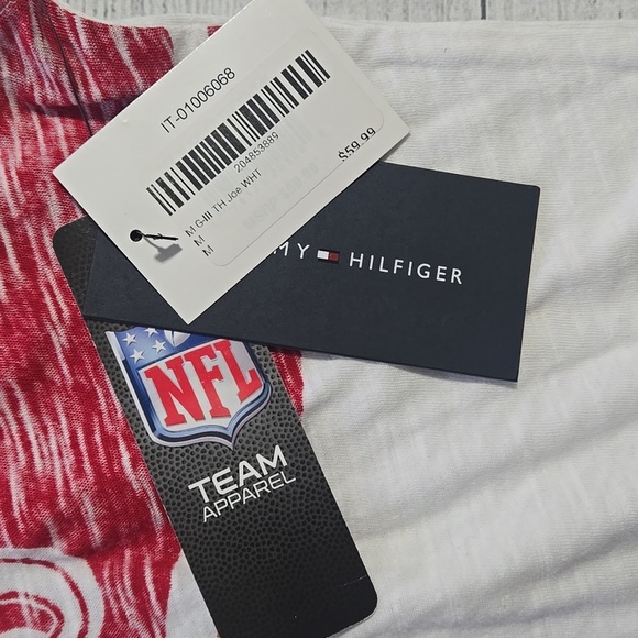 Tommy Hilfiger × NFL San Francisco 49ers T-Shirt White/Red Size M NWT - Picture 8 of 11